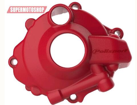 Защита крышки генератора Polisport CRF250R (18) (красн.)