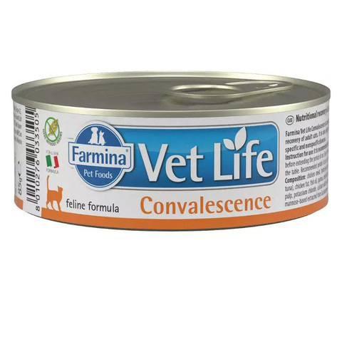 Влажный корм Farmina Vet Life Cat Convalescence для кошек в период восстановления, 85 г.