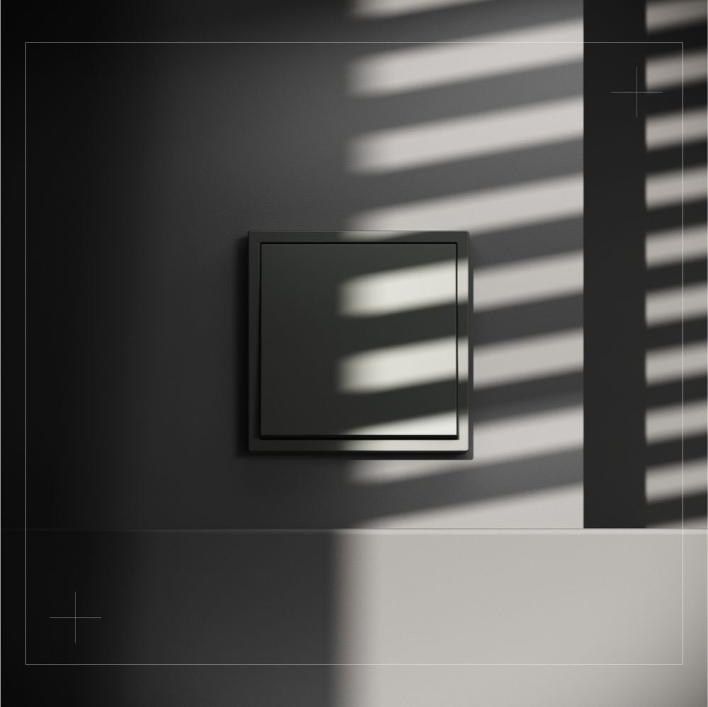 Выключатель встраиваемый Voltum S70 одноклавишный 10А, (титан) VLS010106