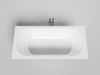 Salini 103522MF  ORNELLA AXIS KIT  190x90 Встраиваемая ванна с овальной чашей, регулируемые ножки, донный клапан "Click-Clack" белый, сифон, интегрированный слив-перелив по центу, RAL полностью