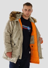 Парка Alpha Industries N-3B Slim Fit Dark Khaki (Светло - зеленая)