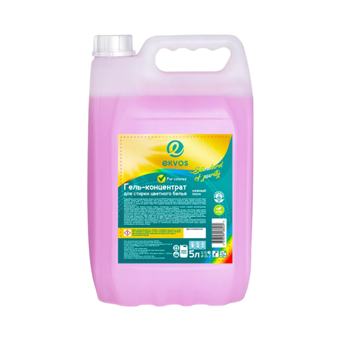 Гель - концентрат Ekvos для стирки цветного белья 5л
