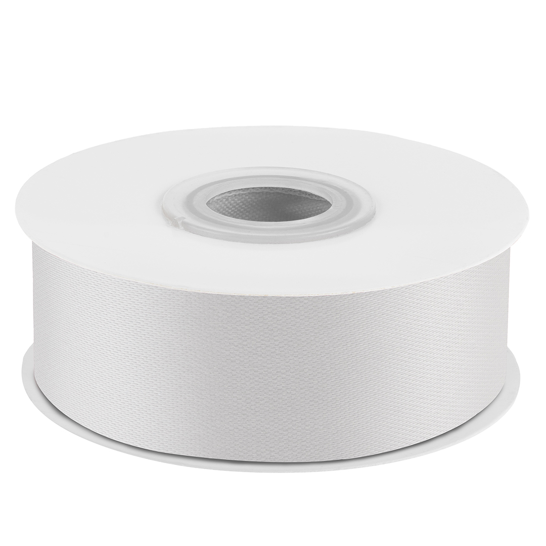 Лента Атласная (2,5см*22,85м) Яркое серебро