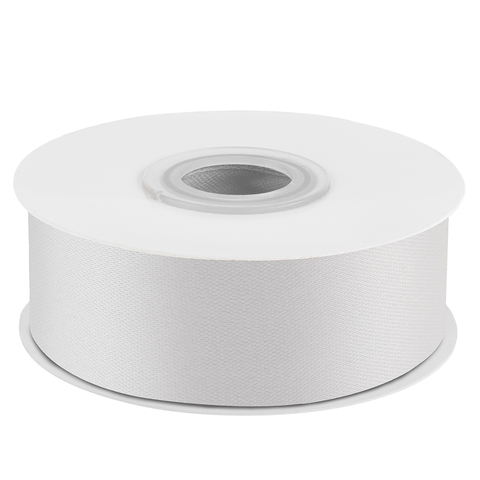 Лента Атласная (2,5см*22,85м) Яркое серебро