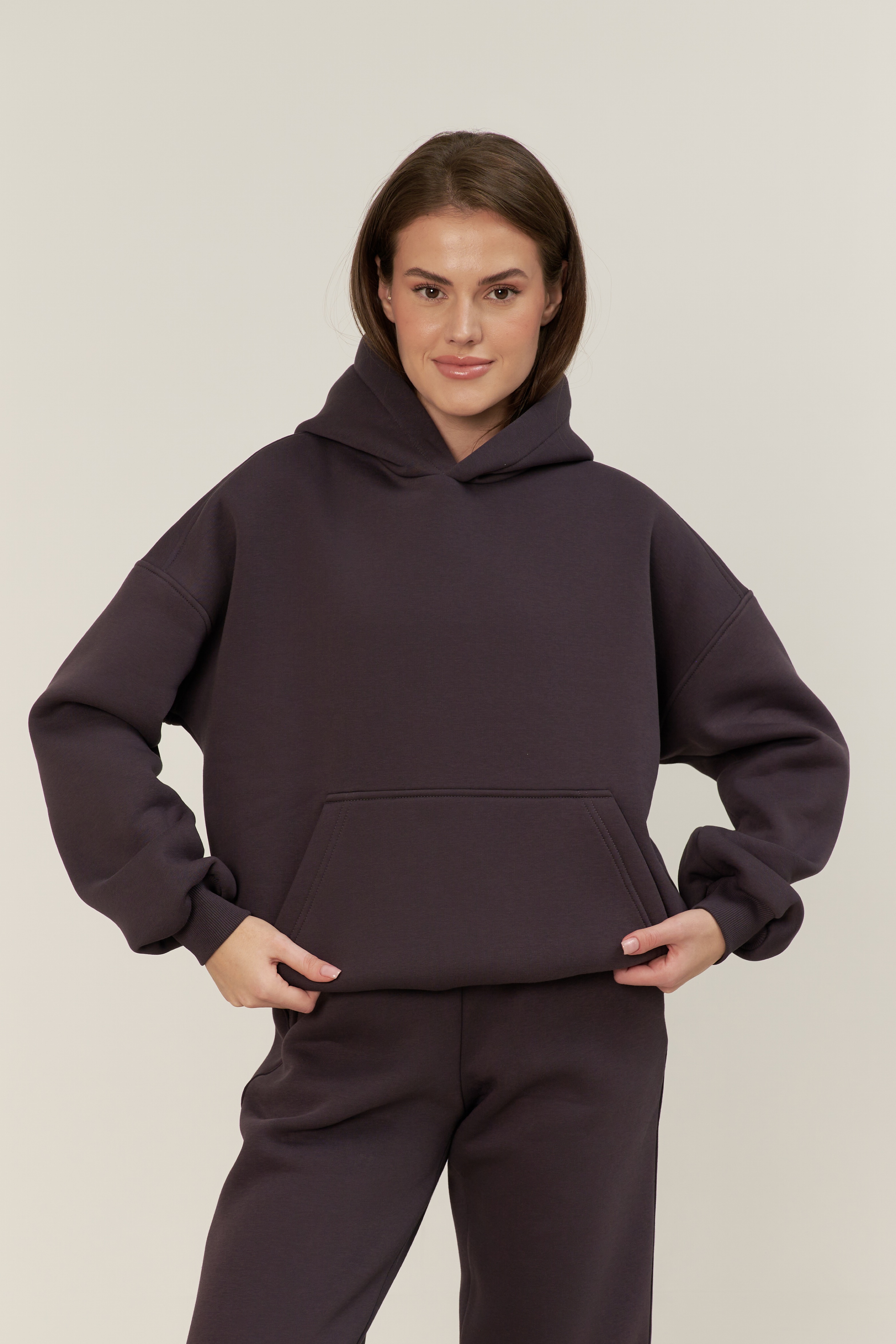 Худи 02 с начесом, антрацит