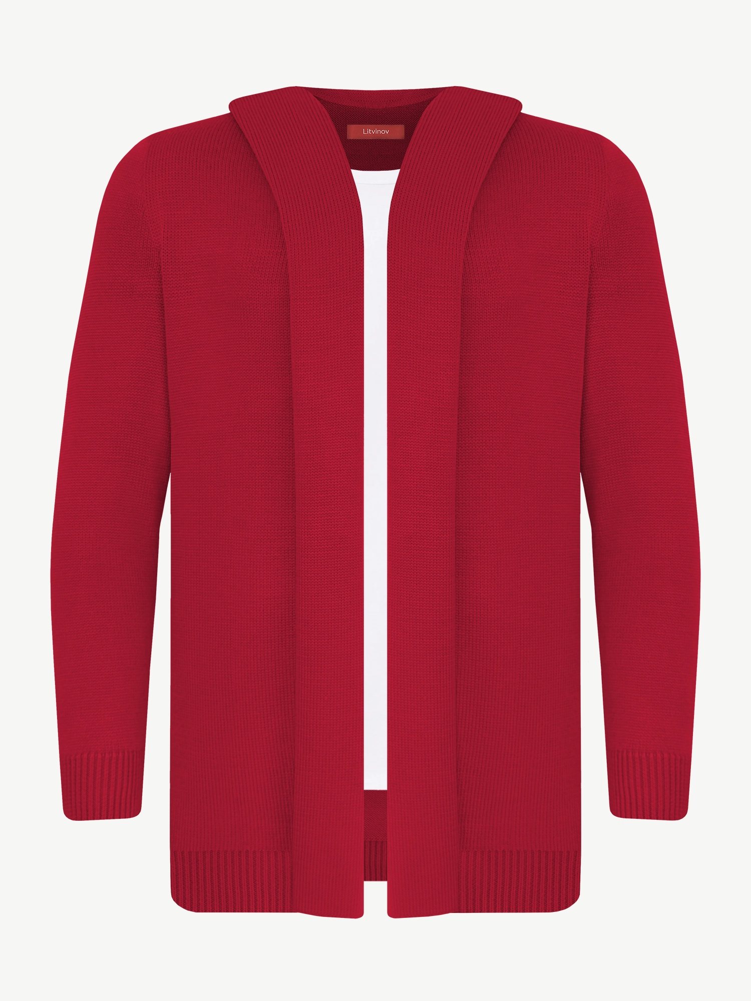 Кардиган с капюшоном из шелка