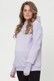 Утепленное худи для беременных и кормящих 15981 сиреневый
