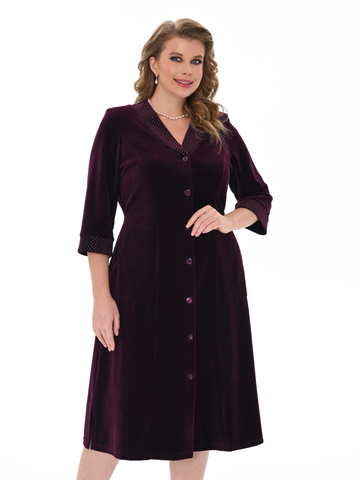 4067 Халат на пуговицах