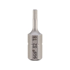 Бита T 8 х25мм TORX S2 1шт SGS 6325-T8