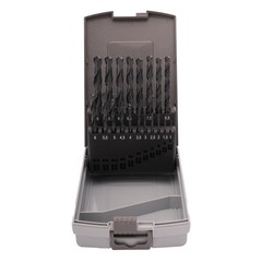 Набор сверл по металлу 1-10мм 19шт DIN338 HSS-R 118° (пл. кейс) Ruko 205212RO