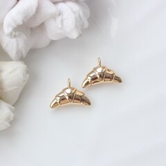 Подвеска Круассан 18*12 мм, позолота, П315