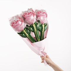 К Мини-фигура Роза, Розовый, 17''/43 см, 5 шт.