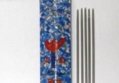 Спицы вязальные 5-ти предметные металл, 35 см, d 2,5 мм