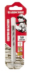 Сверло по бетону 5х85мм "Hardcore"