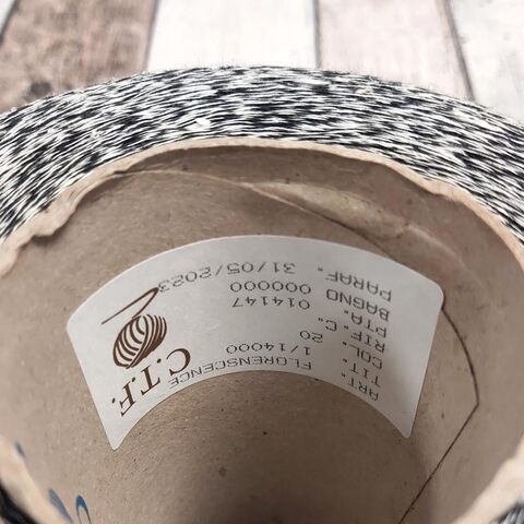 Лен с хлопком фламе CTF FLORENSCENTE 1400 черно-белый