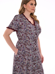 4549 Халат на пуговицах