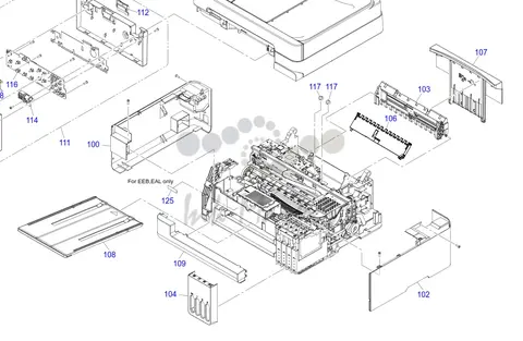 Epson - 1959256 - Paper Output Stacker Tray - Front of Printer