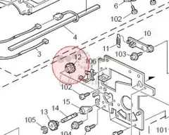 Соединительная шестерня блока переработки Ricoh AB011461
