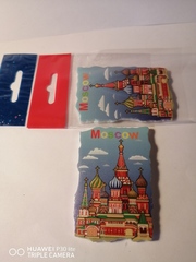 Магнит фреска полистоун с видами Москвы