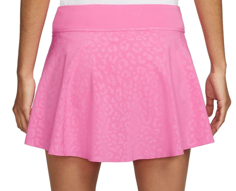 Теннисная юбка женская Nike Dri-Fit Printed Club Skirt - pinksicle/black