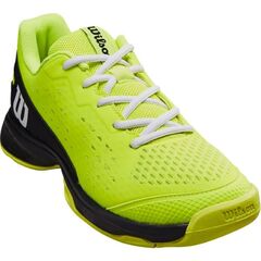 Детские теннисные кроссовки Wilson Rush Pro JR L - safety yellow/black/white