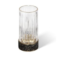 Decor Walther 0934241 Decor Walther Rocks SMG Стакан настольный, граненое стекло, с кристаллами Swarovski®, цвет: темная бронза / золото матовое (Снято с пр-ва) фото