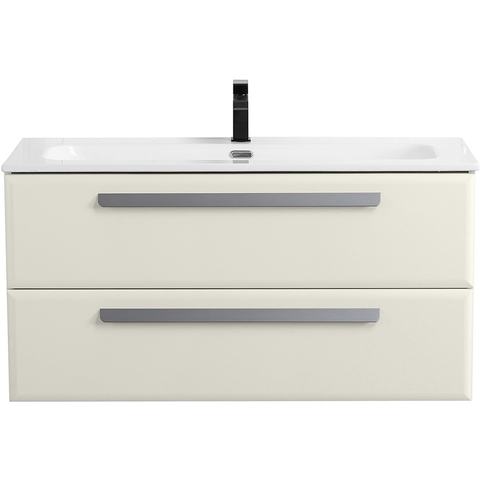 Cezares ECO-CER-N-1200-2C-SO-AS-P ECO-CER-N База под раковину подвесная с двумя выкатными ящиками, Альпака Брашированная, 1200x457x500