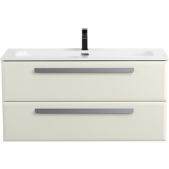 Cezares ECO-CER-N-1200-2C-SO-AS-P ECO-CER-N База под раковину подвесная с двумя выкатными ящиками, Альпака Брашированная, 1200x457x500 фото