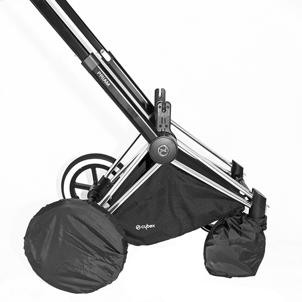 Чехлы на колеса детской коляски коляски из непромокаемой плащевой ткани диаметр колёс до 30 см.
