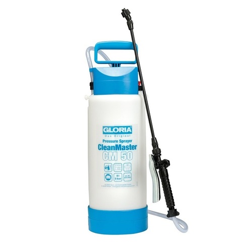 Распылитель Gloria CleanMaster CM50, пластик, хим. стойкий*, с удлинителем копья, объем 5 л