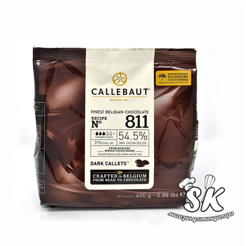 Шоколад темный Callebaut 811 Select 54.5% 400 г