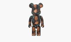 Bearbrick Leonardo De Vinci Mona Lisa "1000%"