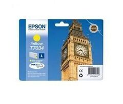 Картридж Epson T7034 желтый для принтеров WorkForce Pro WP-4015DN/4025DW/4095DN/4515DN/4525DNF/4535DWF/4595DNF (0,8K) C13T70344010
