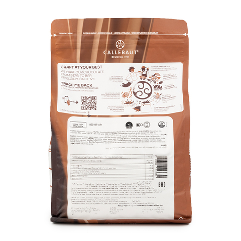 Шоколад Callebaut молочный 33,6% (823-RT-U71) 2,5 кг