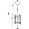 Светильник садово-парковый, 60W 230V E27 черное золото, PL116 (Feron)