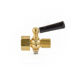 Кран для манометра 3-ходовой латунь Ду 15 Ру25 ВР/НР G1/2" с рукояткой без фланца ЭКОМЕРА КТХ-GF-GM
