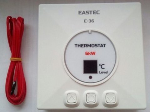 Терморегулятор теплого пола EASTEC (ИСТЭК) E - 36 (Накладной 6 кВт). EASTEC E-36
