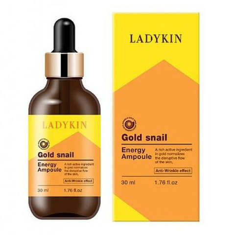 LadyKin Gold Snail Energy Ampoule - Сыворотка с экстрактом слизи улитки