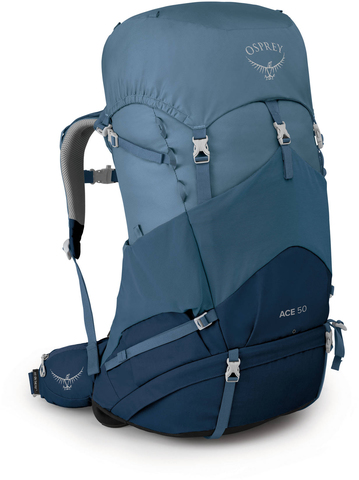 Картинка рюкзак туристический Osprey Ace 50 Blue Hills - 1