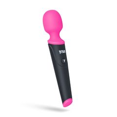 Розово-черный вибромассажер Yiva Power Massager - 