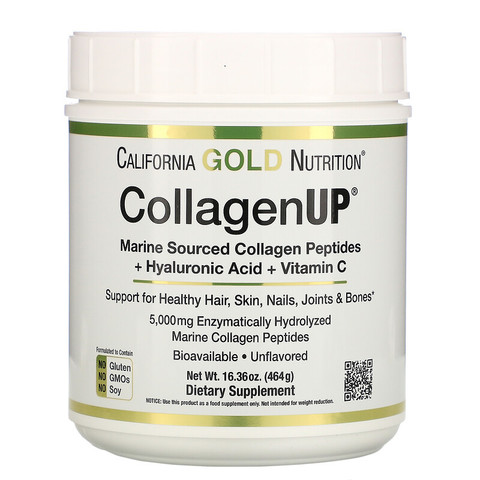 California Gold Nutrition, CollagenUP, морской гидрол. коллаген, гиалуроновая кислота и витамин C 464 г