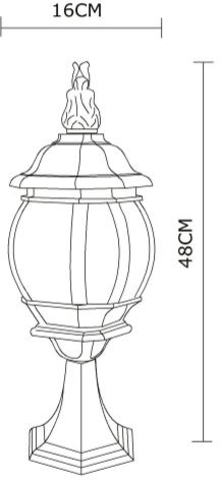 Ландшафтный светильник Arte Lamp ATLANTA A1044FN-1BG