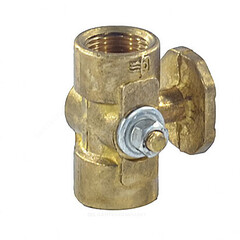 Кран для манометра 3-ходовой латунь 11б38бк/11б18бк Ду 15 Ру16 ВР G1/2"-М20х1,5 без рукоятки с фланцем ВИПРА КПТ 3.05.00