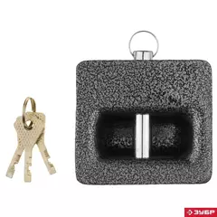 ЗУБР 85 х 80 мм, повышенной защищенности, дисковый механизм секрета, навесной замок (3720-10)