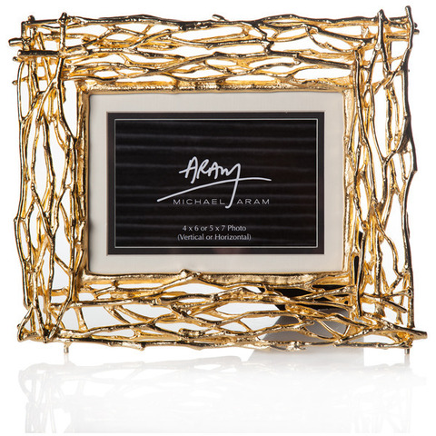Рамка для фото 10х15см Michael Aram Золотые ветви золотистая