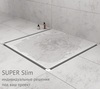 Желоб BERGES водосток SUPER Slim 400, матовый хром, S-сифон D50 H60 боковой