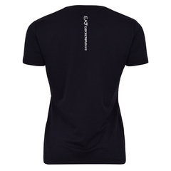 Женская теннисная футболка EA7 Women Jersey T-Shirt - navy blue