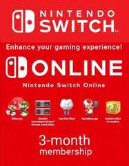 Nintendo eShop Store Poland: 3-месячная подписка Online Индивидуальная [Цифровой код доступа]