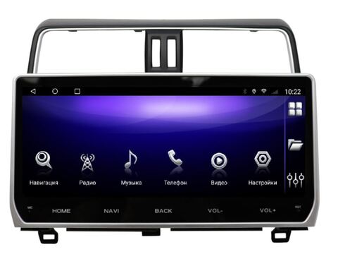 Магнитола Toyota Land Cruiser Prado 150 (2018+) Android 12 8/128GB QLED DSP 4G модель ZH-T1204