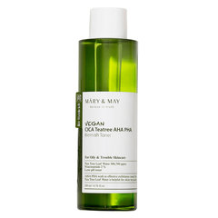 Mary&May Тонер успокаивающий с экстрактом центеллы азиатской Vegan Cica Tea Tree AHA PHA Toner 200мл